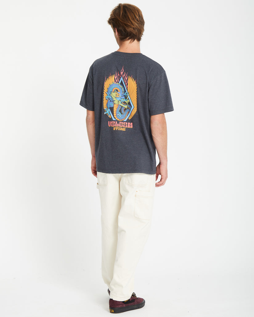 T-shirt Draggin Stone - HEATHER BLACK