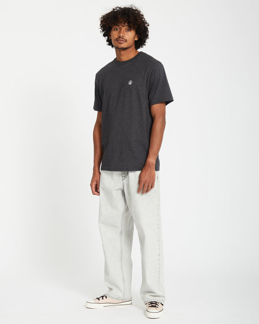 T-shirt Circle Blanks - Heather Black