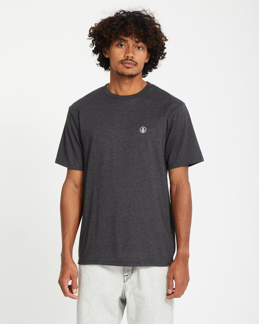 T-shirt Circle Blanks - Heather Black
