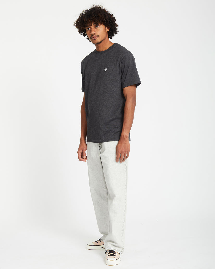 T-shirt Circle Blanks - Heather Black