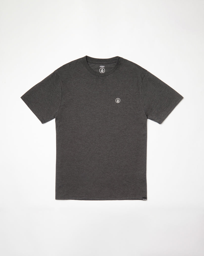 T-shirt Circle Blanks - Heather Black