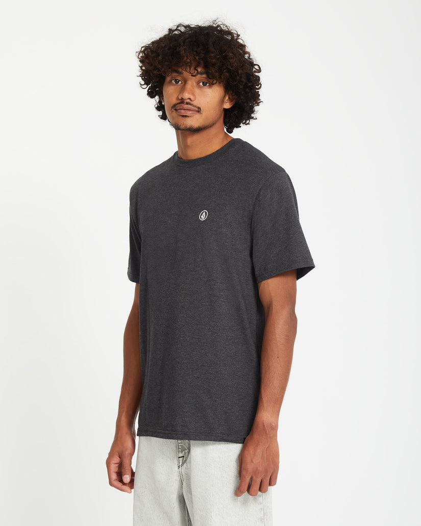 T-shirt Circle Blanks - Heather Black