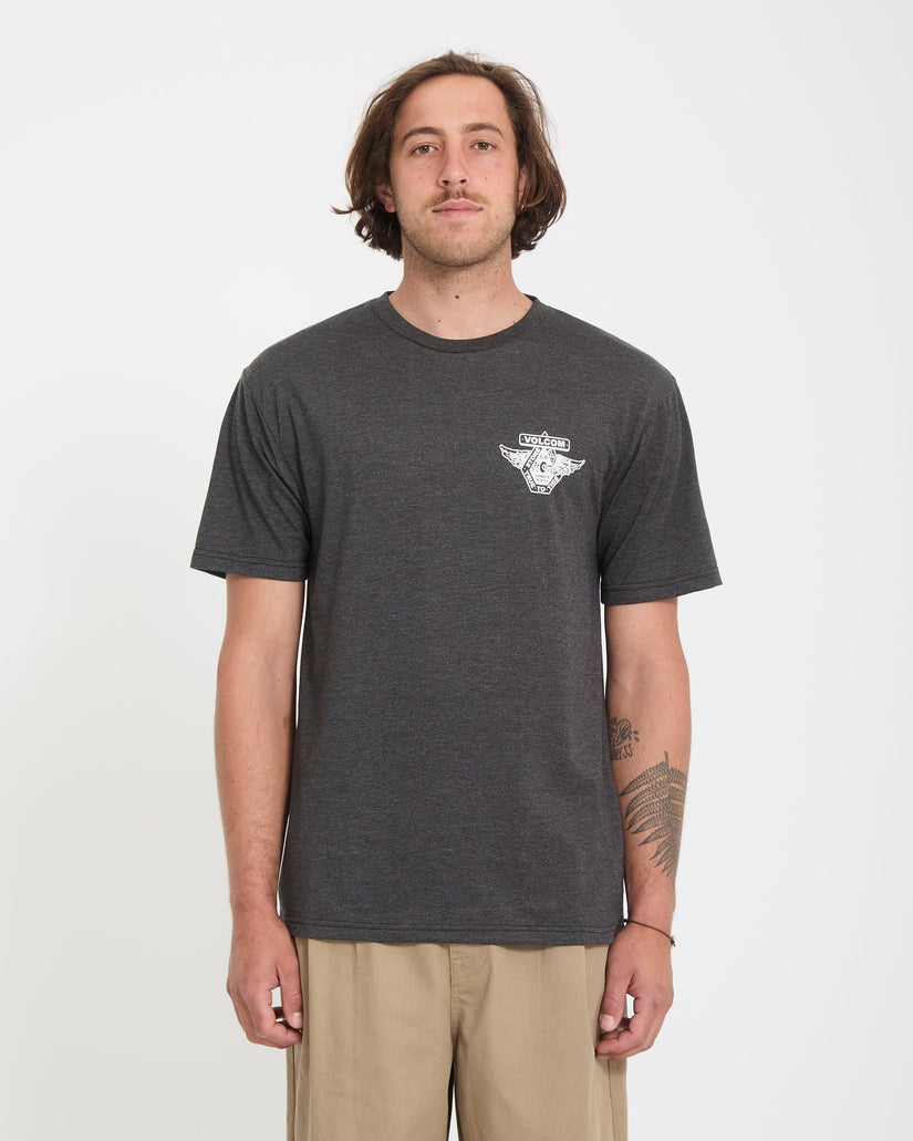 T-shirt Free Wheel - Heather Black