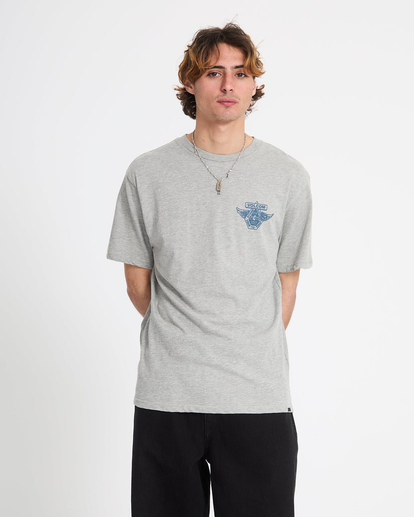 T-shirt Free Wheel - Heather Grey