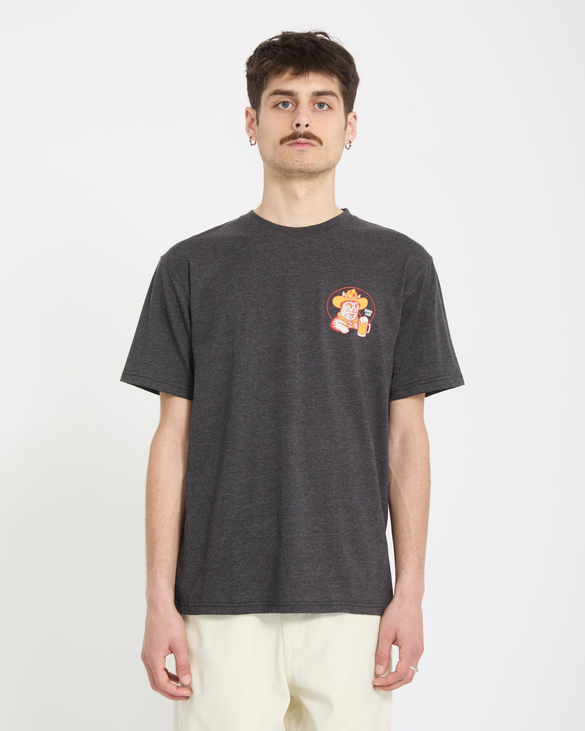 T-shirt Meowdy - Heather Black