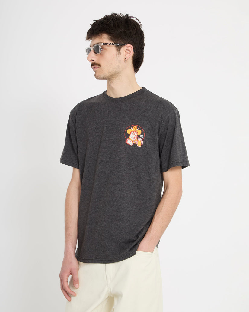 T-shirt Meowdy - Heather Black