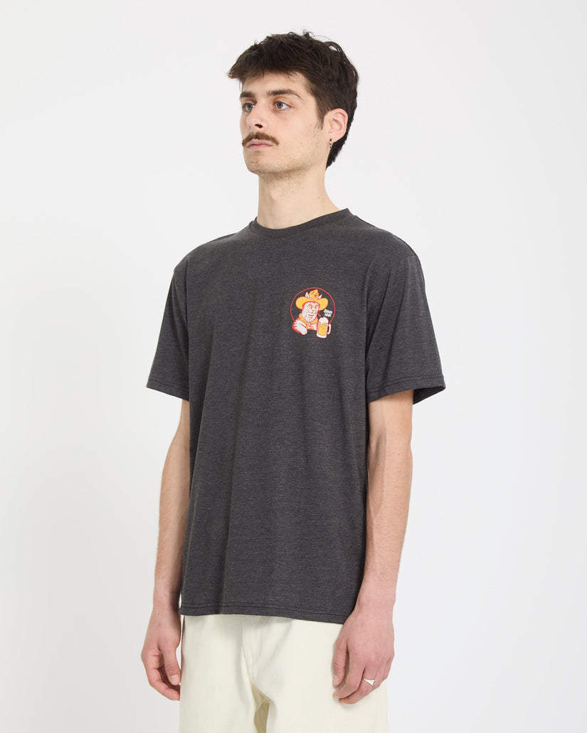 T-shirt Meowdy - Heather Black