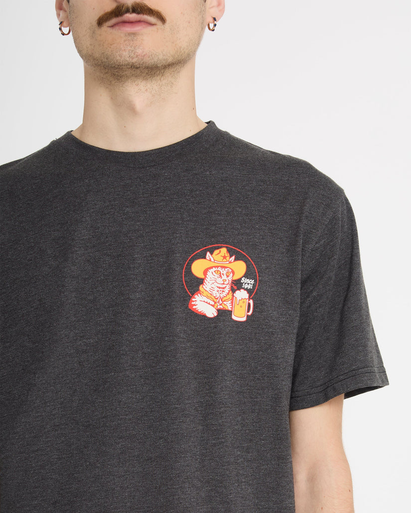 T-shirt Meowdy - Heather Black