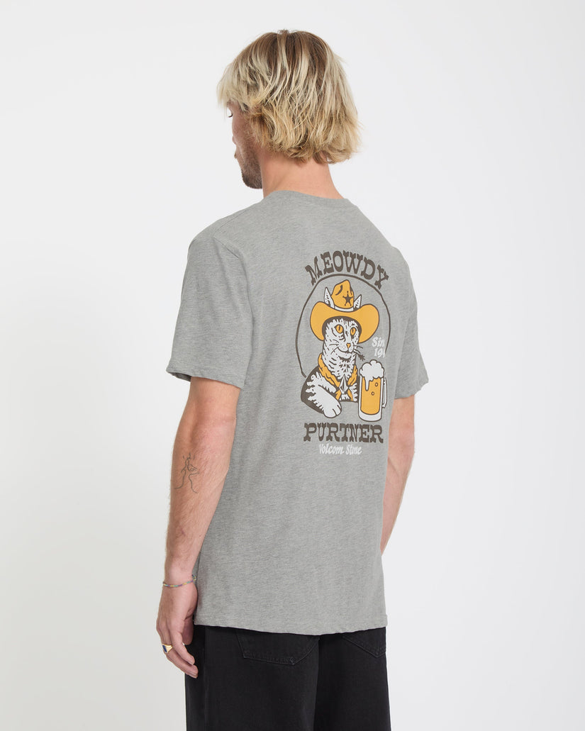 T-shirt Meowdy - Heather Grey