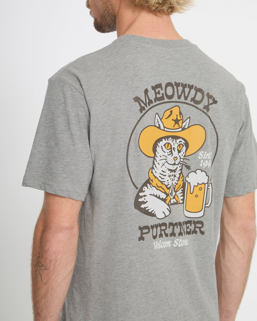 T-shirt Meowdy - Heather Grey