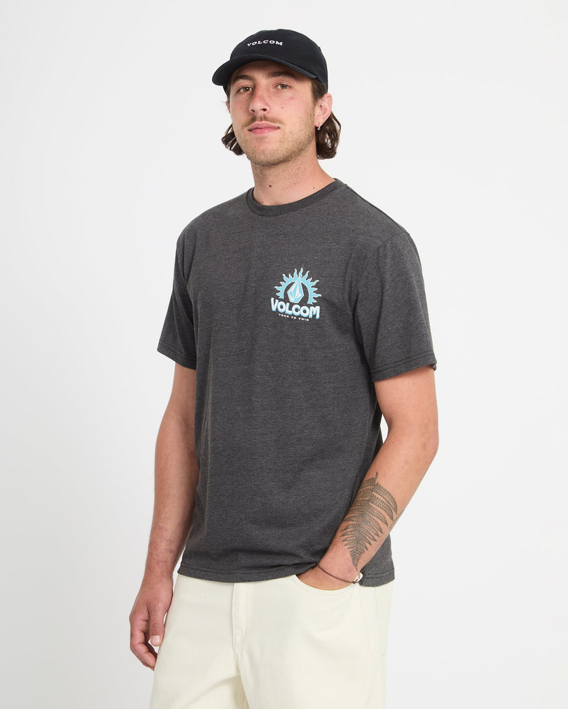 T-shirt Solstice - Heather Black