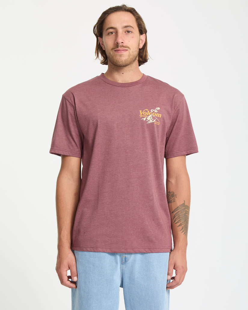 T-Shirt Back Country - Merlot