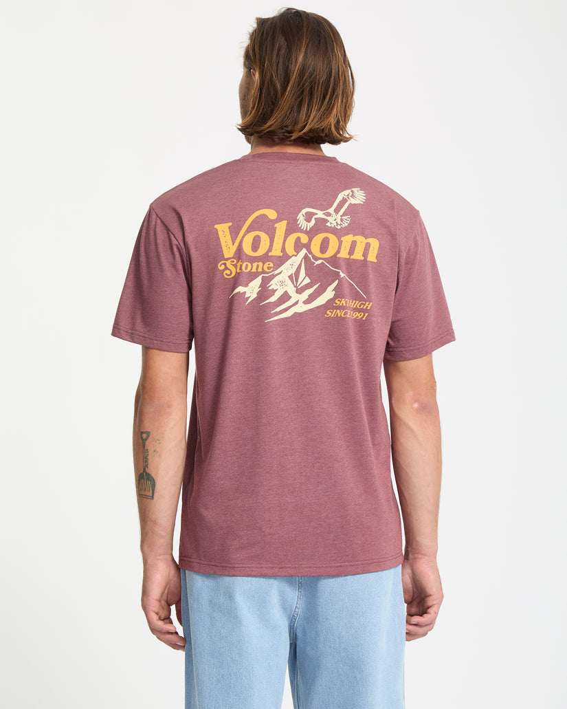 T-Shirt Back Country - Merlot