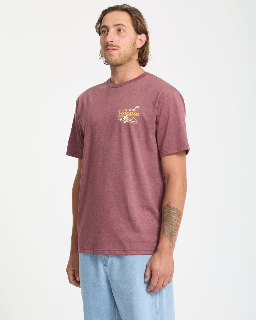 T-Shirt Back Country - Merlot