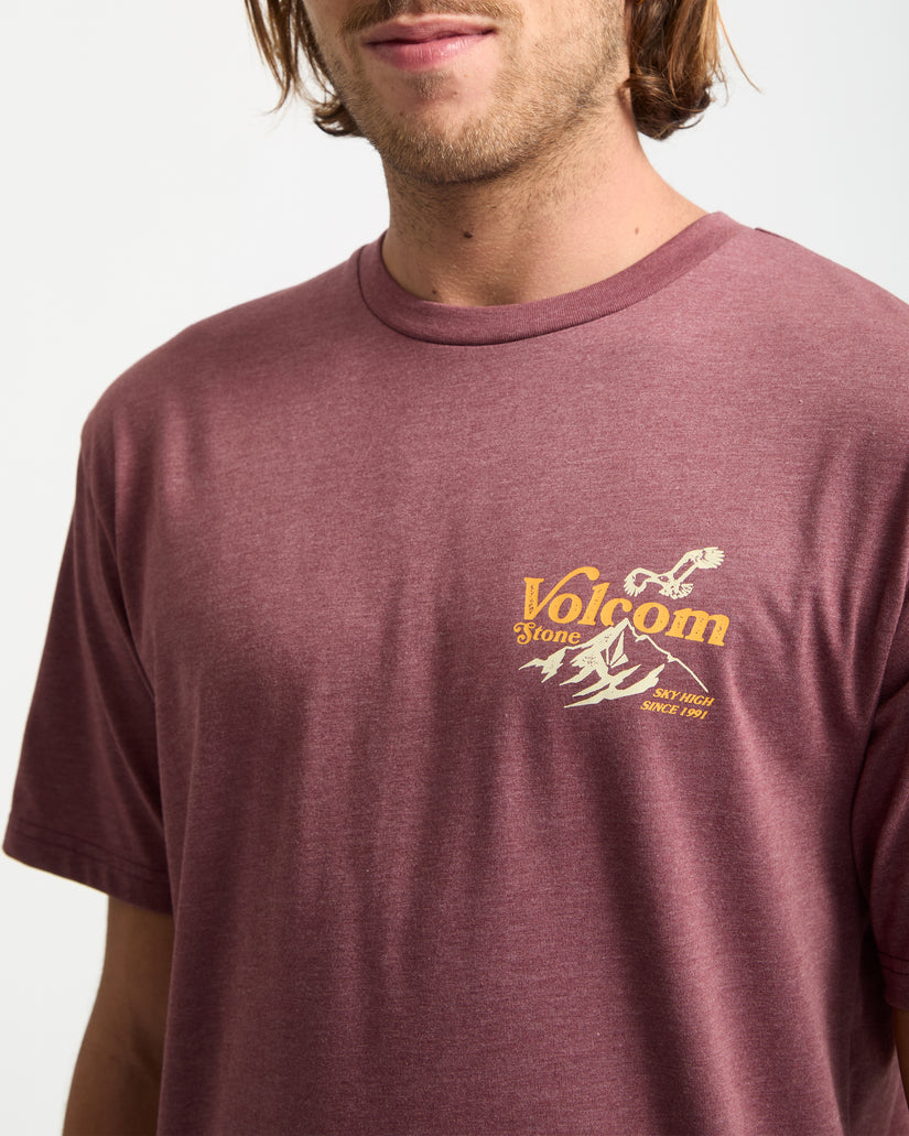 T-Shirt Back Country - Merlot