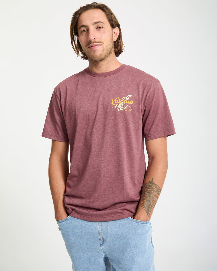 T-Shirt Back Country - Merlot