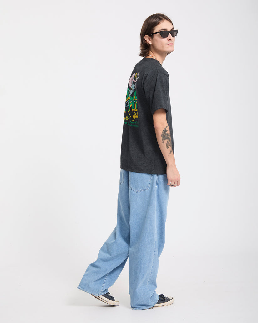 T-shirt Tipsy Rat - Heather Black