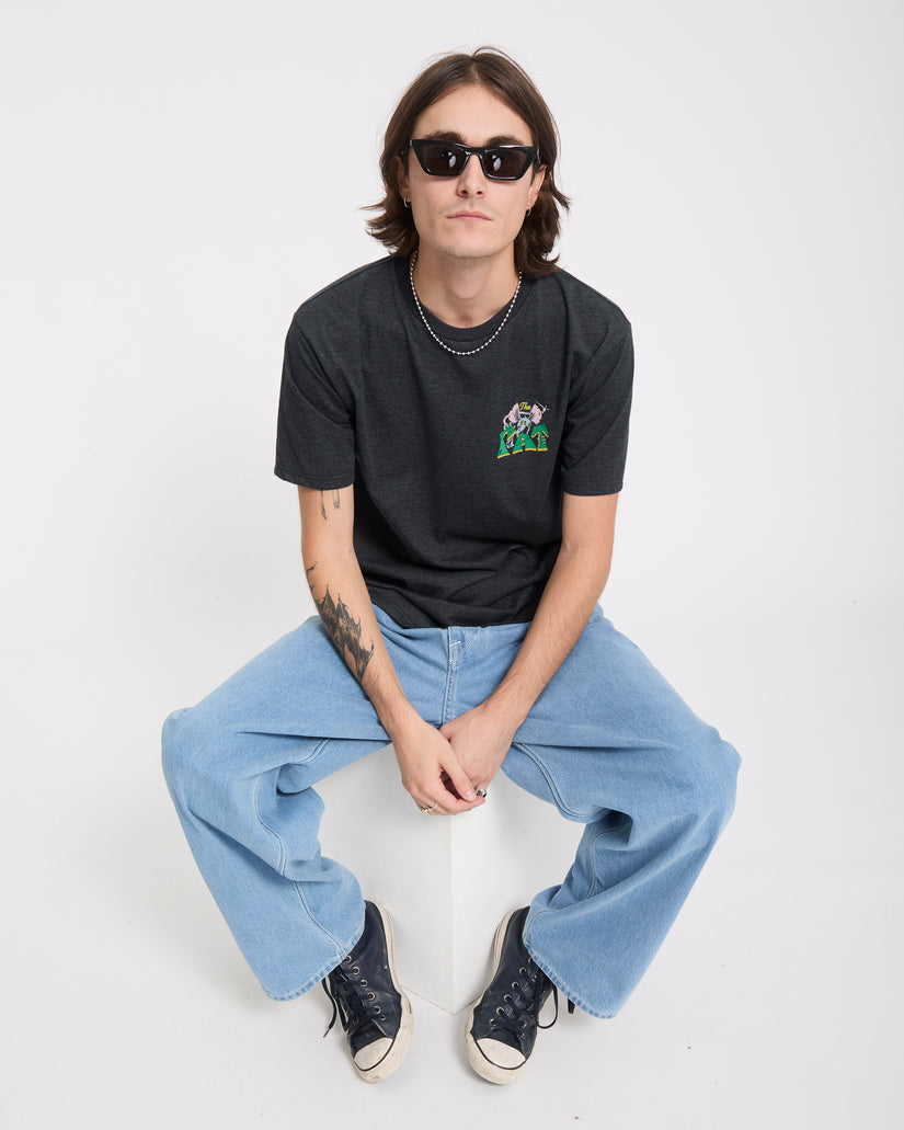 T-shirt Tipsy Rat - Heather Black