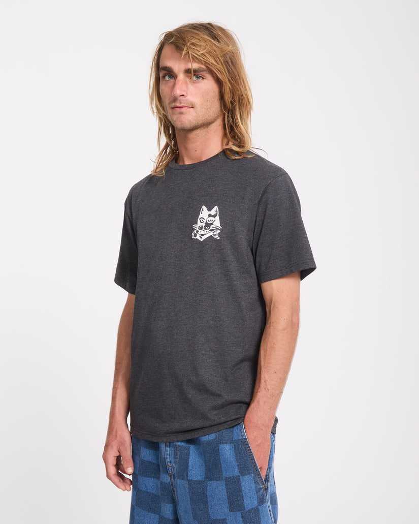 T-shirt Tasty - Heather Black
