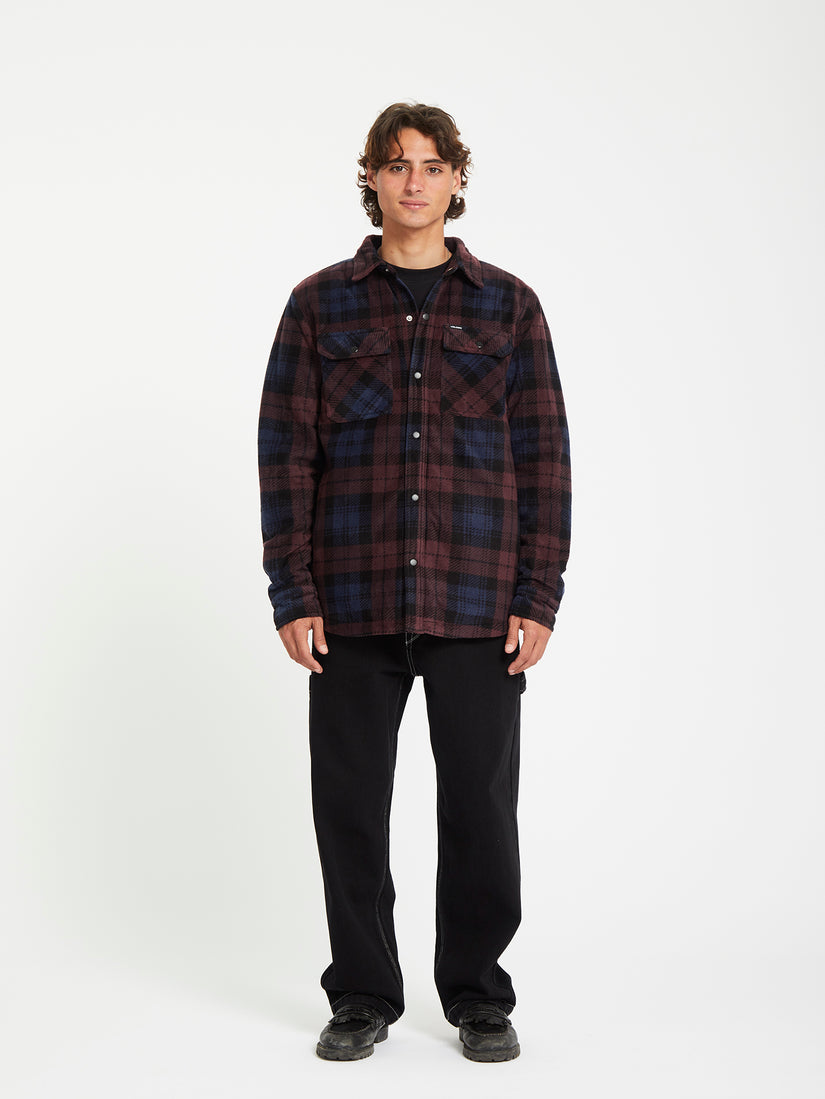 Surchemise en polaire Bowered - MERLOT