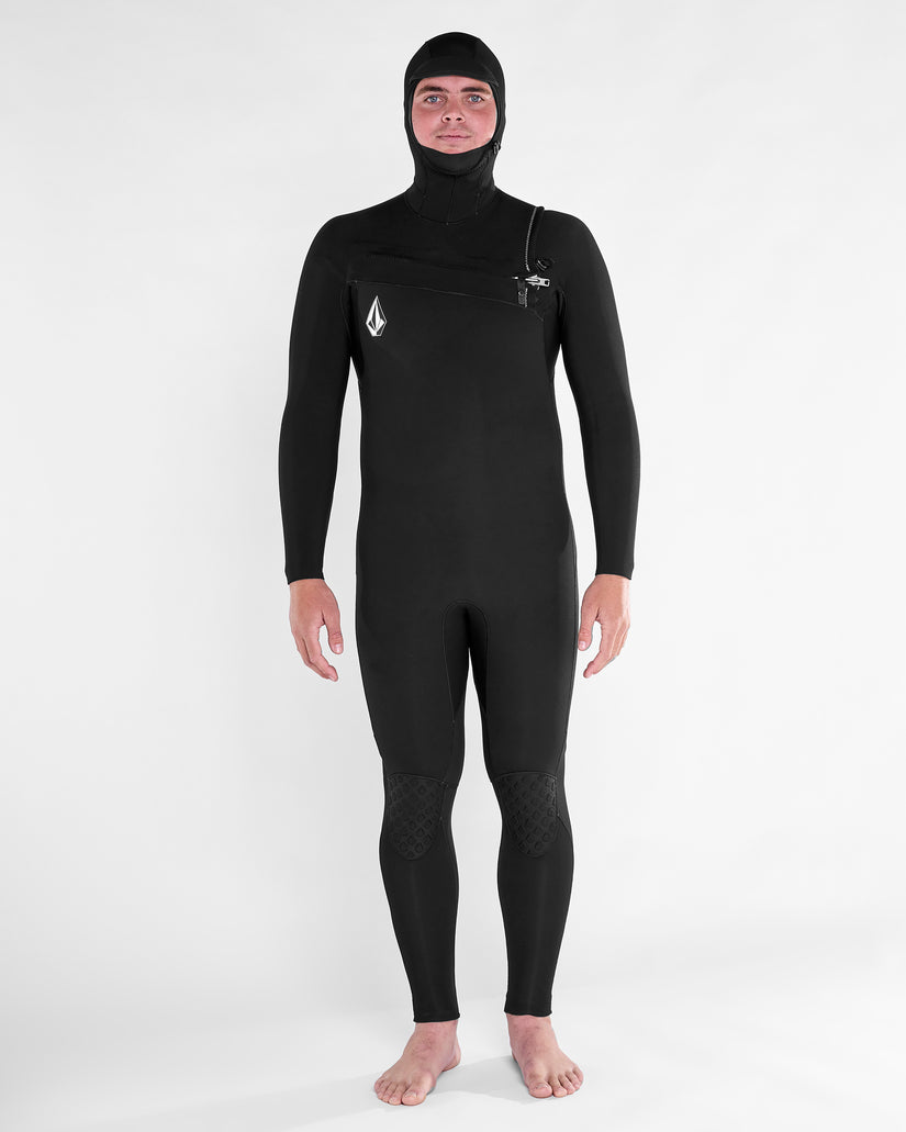 Combinaison de surf Modulator à capuche 4/3Mm zippée poitrine - Black