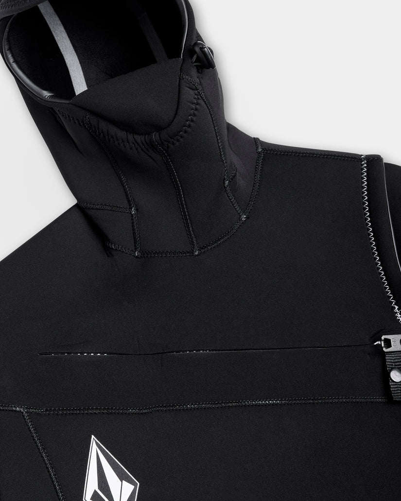 Combinaison de surf Modulator à capuche 4/3Mm zippée poitrine - Black