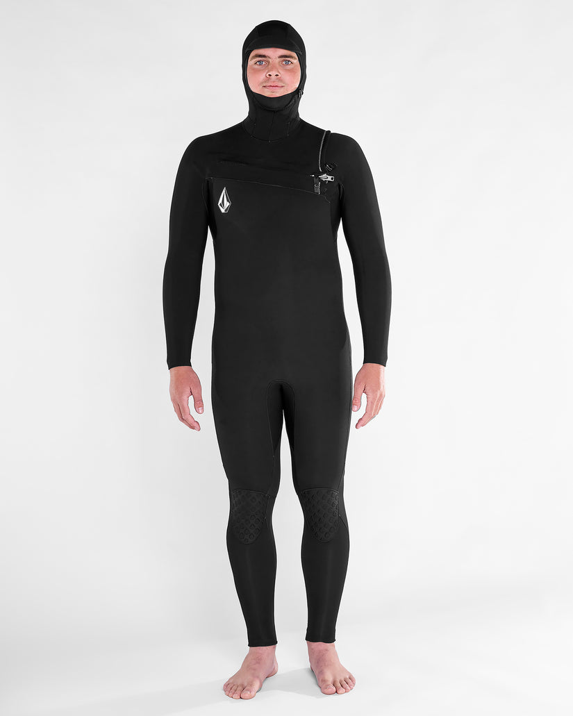 Combinaison de surf Modulator à capuche 4/3Mm zippée poitrine - Black