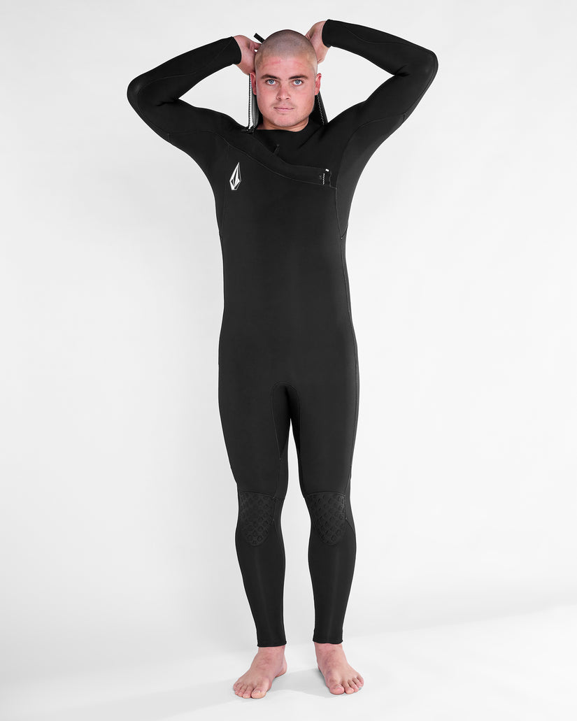 Combinaison de surf Modulator à capuche 4/3Mm zippée poitrine - Black
