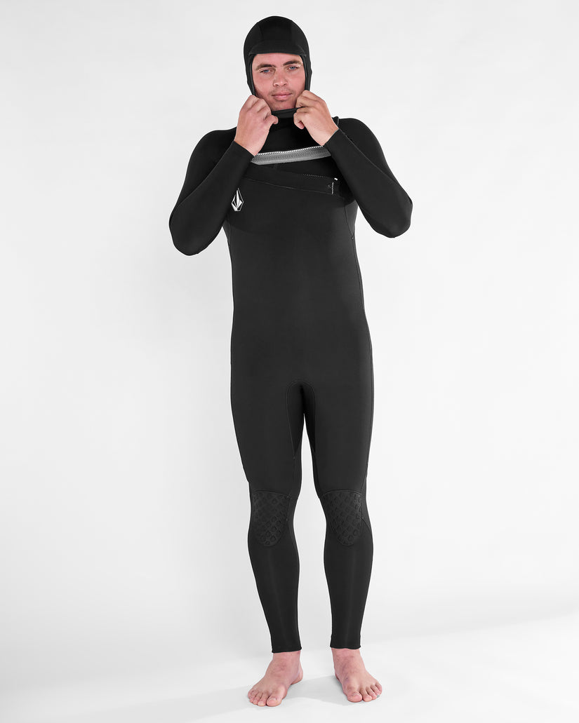 Combinaison de surf Modulator à capuche 4/3Mm zippée poitrine - Black