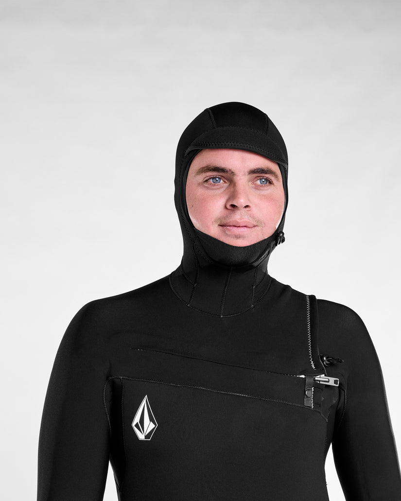 Combinaison de surf Modulator à capuche 5/4/3Mm zippée poitrine - Black