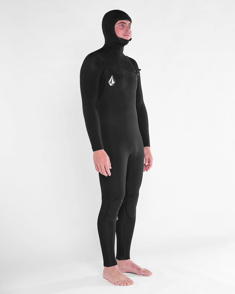 Combinaison de surf Modulator à capuche 5/4/3Mm zippée poitrine - Black