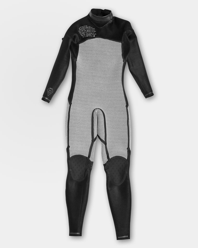 Combinaison de surf Modulator à manches longues 3/2Mm zippée dans le dos - Black