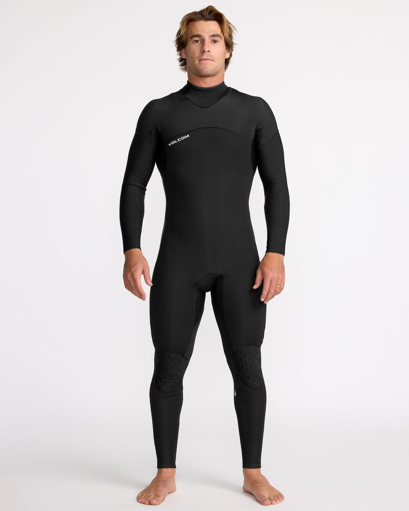 Combinaison de surf Modulator à manches longues 3/2Mm zippée dans le dos - Black