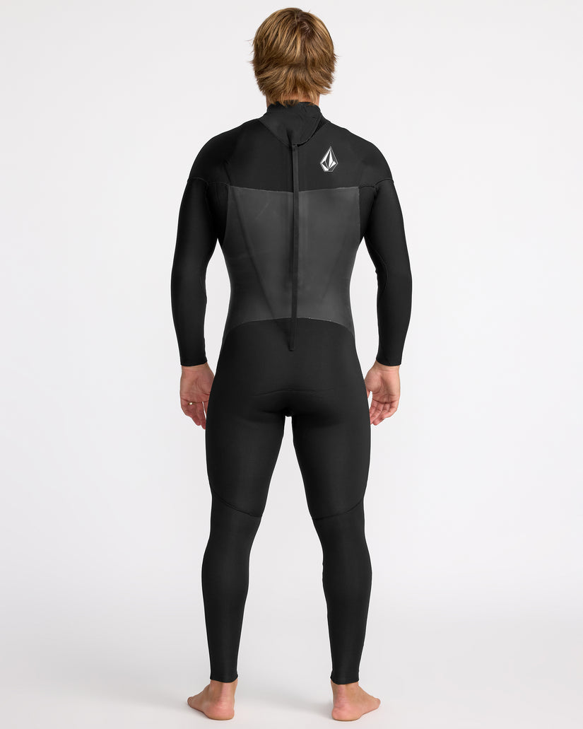 Combinaison de surf Modulator à manches longues 4/3Mm zippée dans le dos - Black