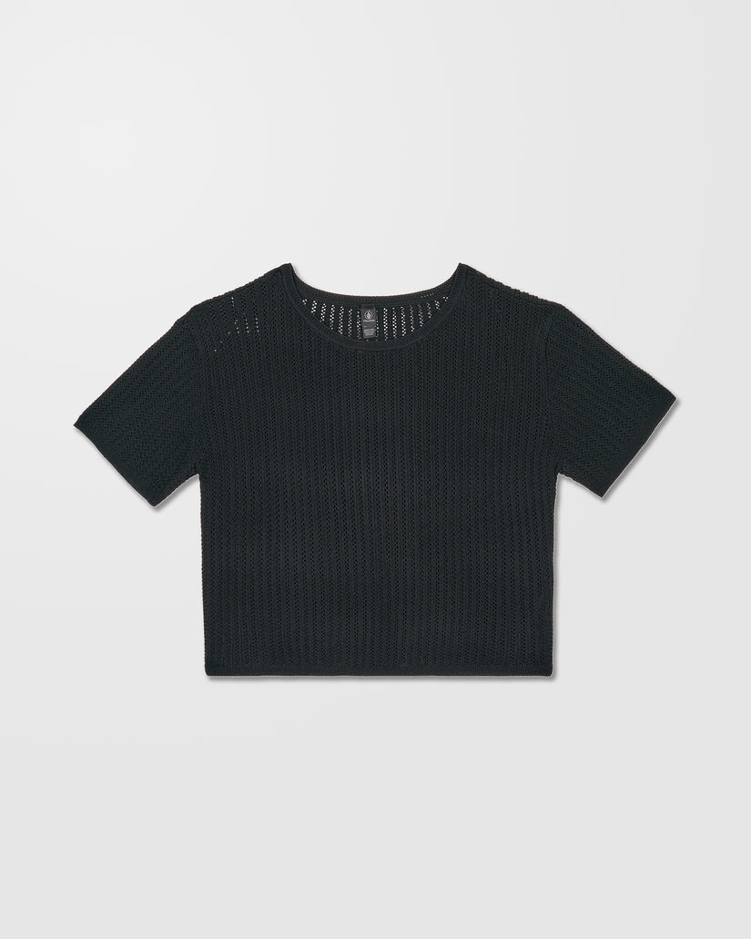 T-shirt Meshy Beach - Black