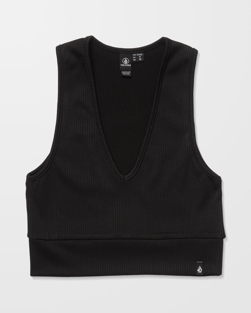 Top côtelé Gimmestank - Black