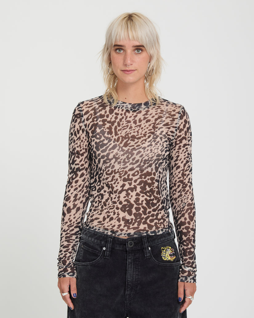 Top Tigardi Mesh - Animal Print