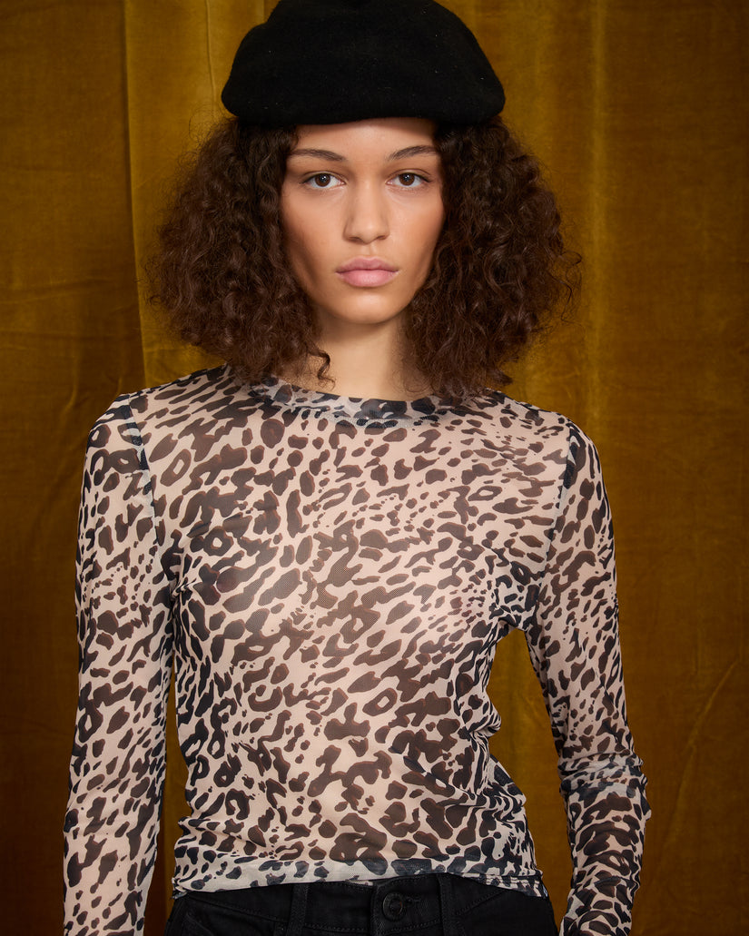 Top Tigardi Mesh - Animal Print