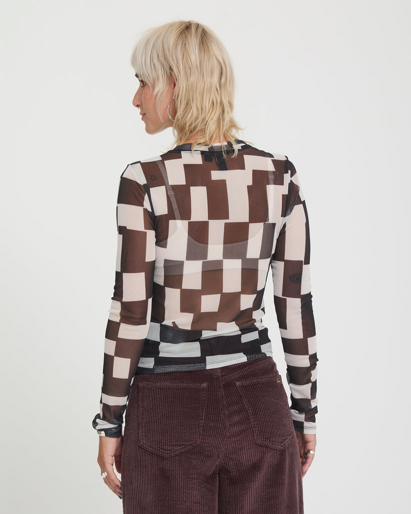 Top Carrau Mesh - White