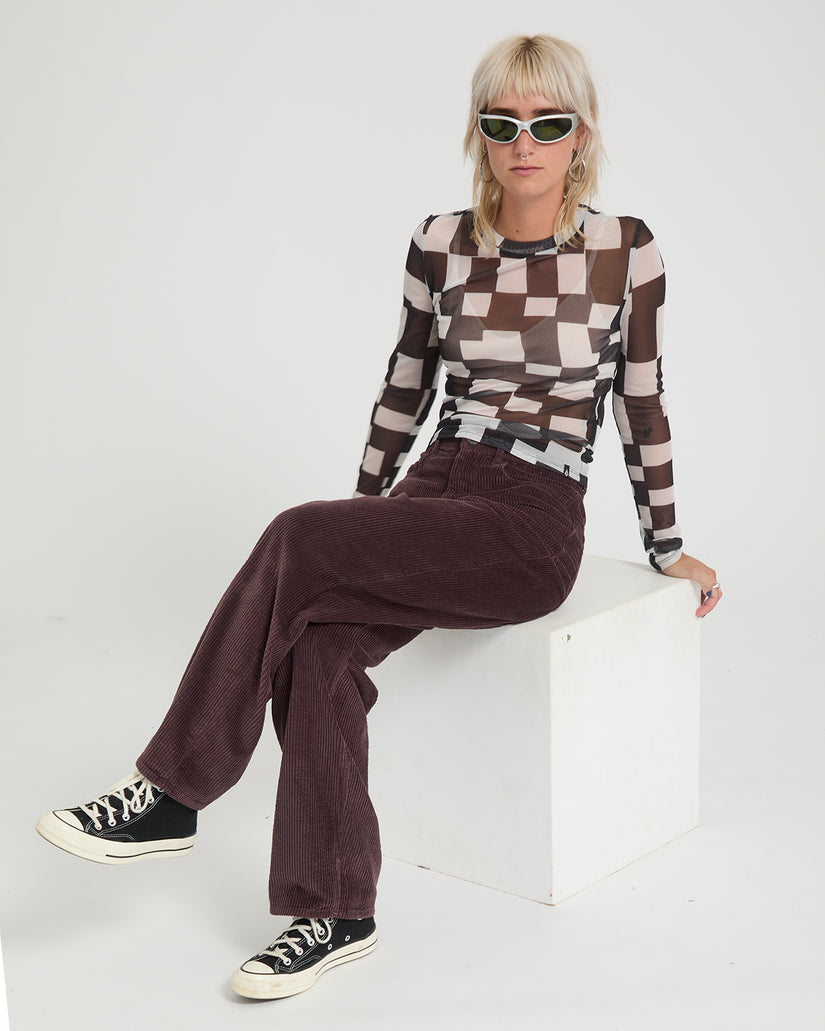 Top Carrau Mesh - White