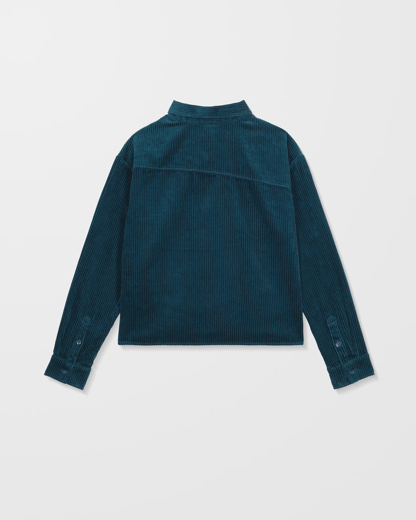 Chemise En Velours Weellow - Emerald Green