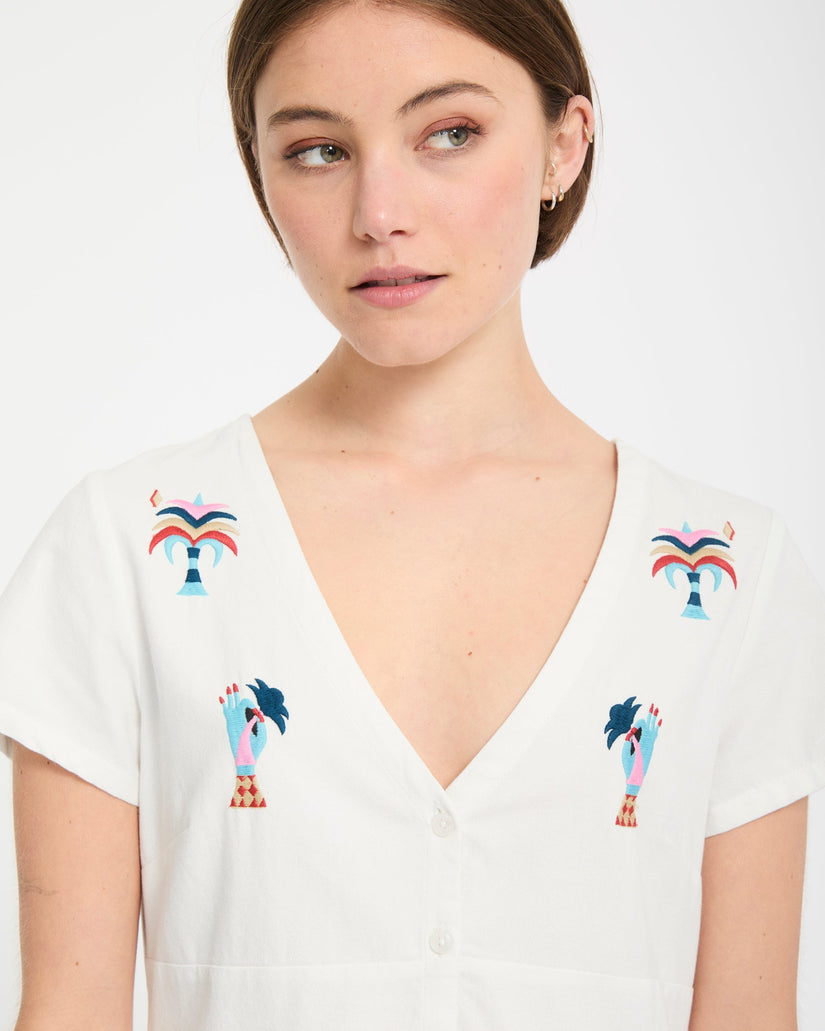 Robe chemise Bruno Lucas - Off White
