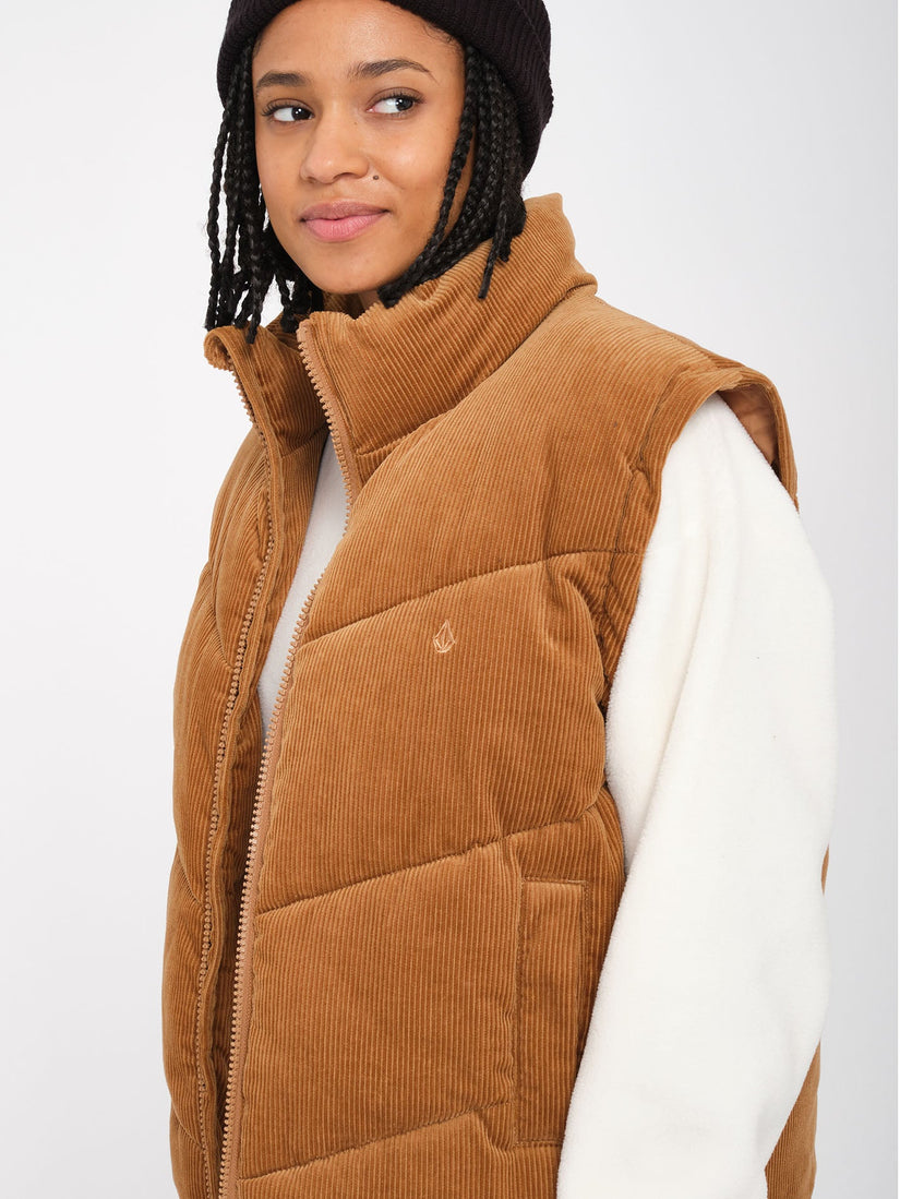 Veste doudoune Cord'N Puff - VINTAGE BROWN