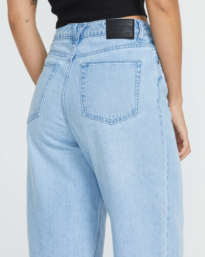Jean Stoned Boyfriend High Rise - Blue Bird