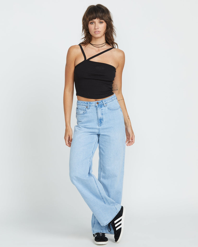 Jean Stoned Boyfriend High Rise - Blue Bird