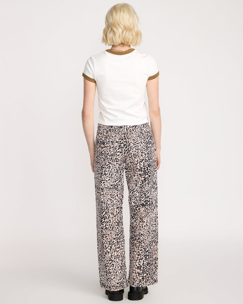 Jean Stoned Boyfriend Lowrise - Animal Print