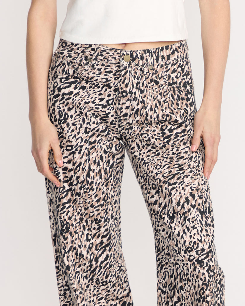 Jean Stoned Boyfriend Lowrise - Animal Print