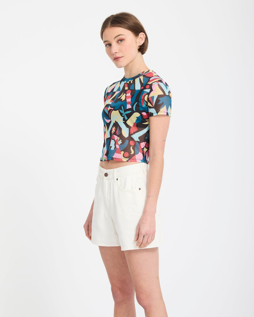 Short Boyfriend Stoned - Vintage White