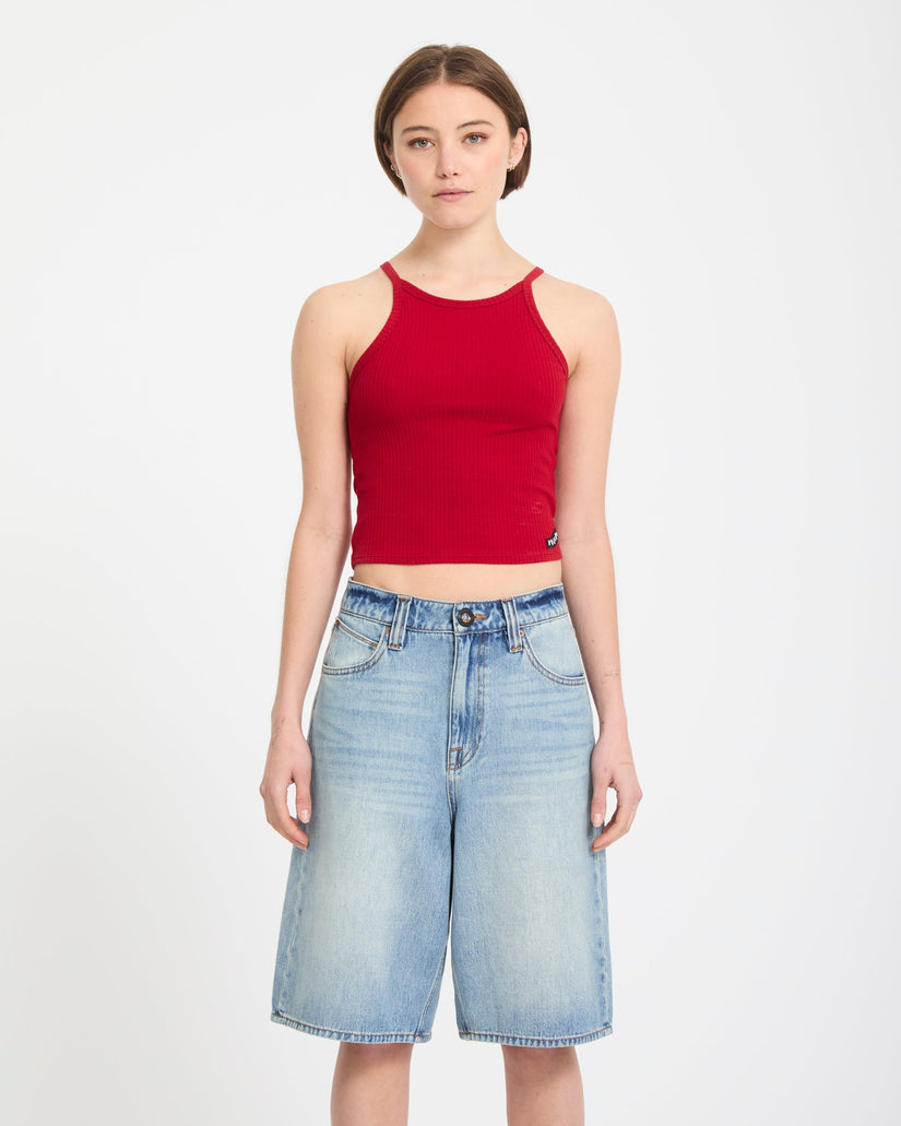 Short en denim Beeggy - Dusty Blue Wash