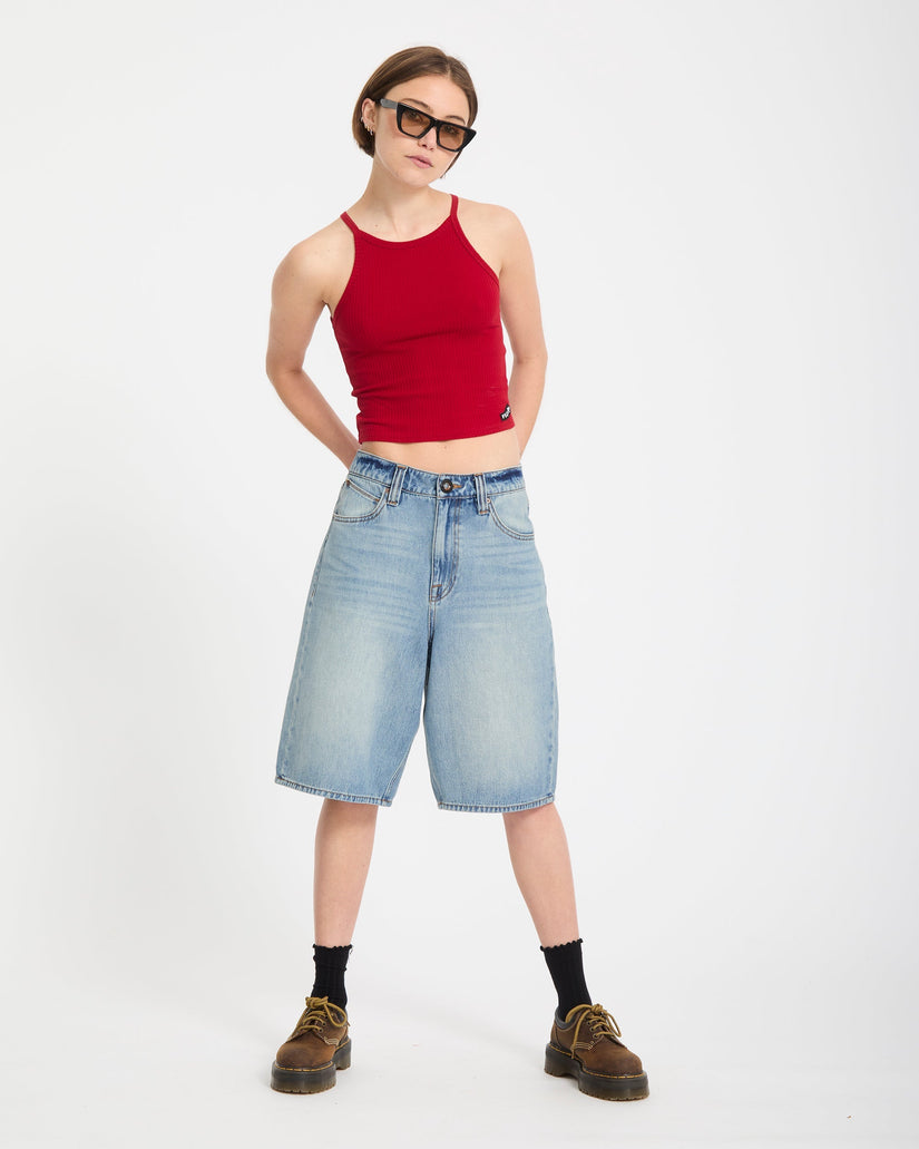 Short en denim Beeggy - Dusty Blue Wash